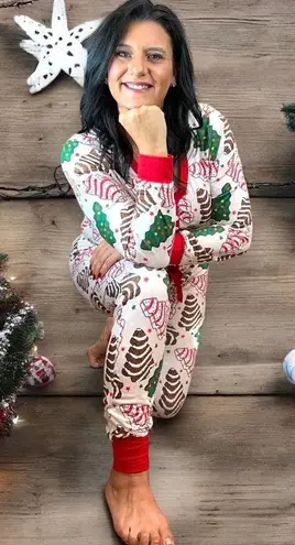 Shirley & Stone Christmas Cakes Jogger Lounge Pajama Sets for Women - Loungewear