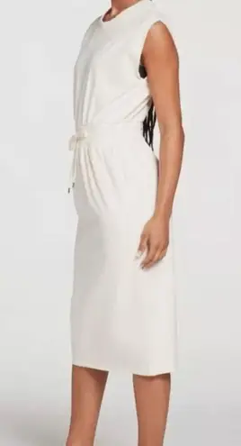 Calia Carrie Underwood Off White Extended Shoulder Midi Dress SZ XS Neutral