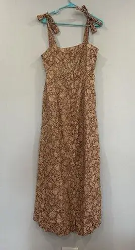 Faherty  Kendall Dress in Bronze River Size Medium M NWOT