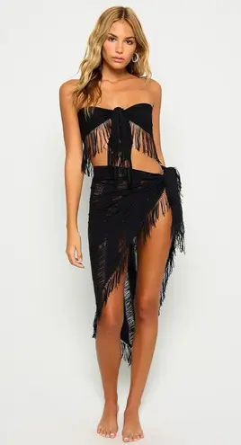 Beach Bunny Haute Summer Top in Black One Size New Womens Tank Cropped