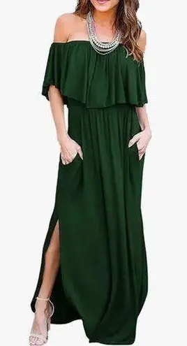 Amazon THANTH Off Shoulder Maxi Dress - NEW