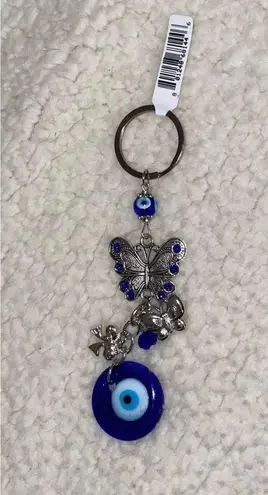 Evil Eye Keychain Blue
