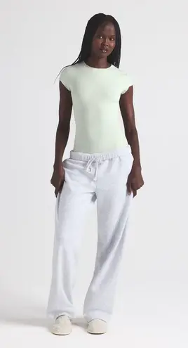 SKIMS Cotton Jersey T-Shirt Brief Bodysuit in Spearmint, Size X-Small