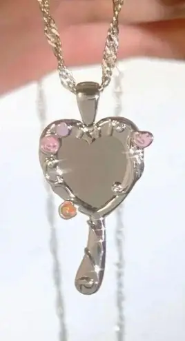 18K Sliver Plated Pendant Neckalce Silver