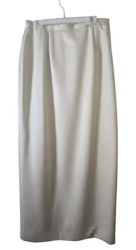 Zola Evening Cream Satin Maxi Size 16 Made In The USA *