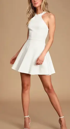 Lulus Hometown Girl White Skater Dress 26 56 Off Retail From Abi
