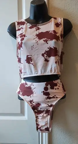 Women Mesh Crop Top Micro Skirt See Through Lingerie And Lingerie Button Sz 0XL