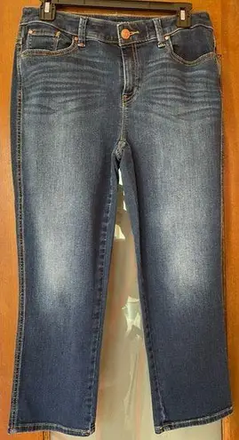 Chico's  The Platinum Crop Women’s Dark Wash Denim Jeans Size 0