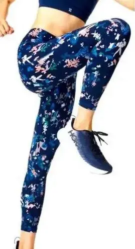 Sweaty Betty Sz 8-10 Abstract Floral Full Length Leggings