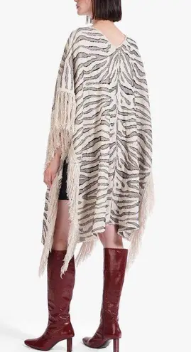 STAUD  Cassia Zebra Shawl - Animal - Off White Multi Large