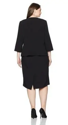 Danny & Nicole New! 2-Piece Lace-Trim Black Jacket and Dress Size 18W DN Designs