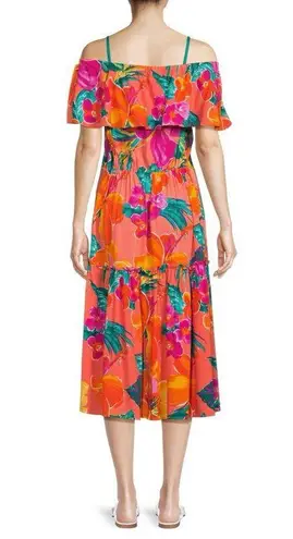 La Blanca
Isla Floral Off Shoulder Midi Cover Up Dress size Small