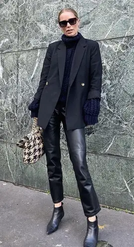 ANINE BING NWT Kat Vegan Leather Trousers