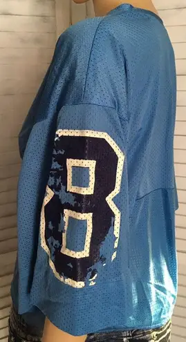 Sexy Football Jersey Blue Size M