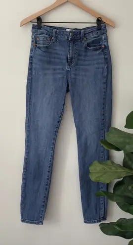 Pistola Medium Wash Skinny Jeans 5-Pocket Solid Denim Belt Loops Zipper Button