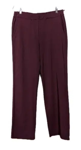 SAINT + SOFIA Maroon Red Apartment Pant Straight Leg Pull