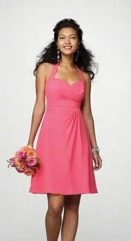 Alfred Angelo HP!  Pink Halter Bridesmaid's Dress