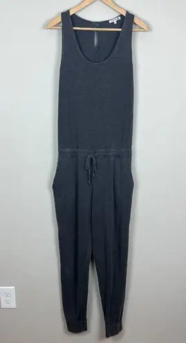 Sundry ‎ 2 Jumpsuit Womens Medium Gray Jogger Sleeveless Drawstring Casual Lounge