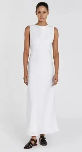 Dissh NWT Harmony in White Linen Cowl Neck Maxi Dress US 10 / AU 14