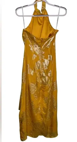 House of Harlow 1960 + REVOLVE Monika Halter Midi Dress in Mustard Gold Size XS Yellow