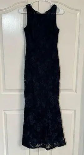 Karl Lagerfeld  Navy Blue Laced Dress Size 4