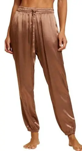 Nation Ltd Del Ray Pull On High Rise Dressed Up Lounge Pant Sahara Womens Size L
