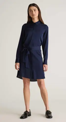 Quince Silk Shirt Dress