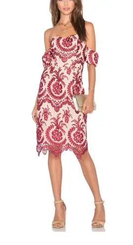 NBD NWT  REVOLVE Beaux Dress in Red Size L Beaux Dress In Red Cocktail Party Formal Elegant Feminine