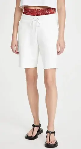 Le Superbe Hanging Out Boxer Sweat Shorts White Size M