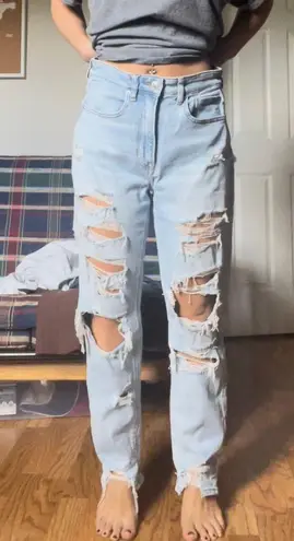 American Eagle Distressed Mom Jeans