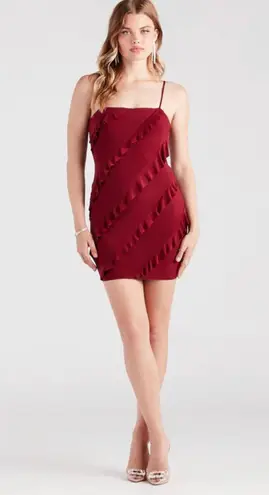 Windsor Slip on Ruffle Trim Dress