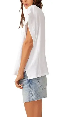 Free People  Our Time T-Shirt in Ivory Size Small NWT