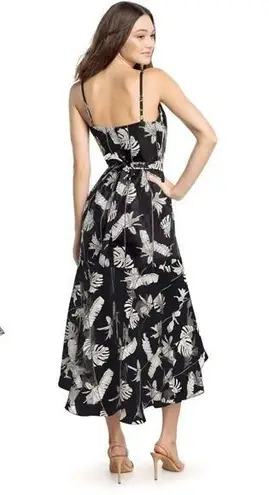 Dress the Population NEW Delphine Tropical Organza Wrap Dress XS