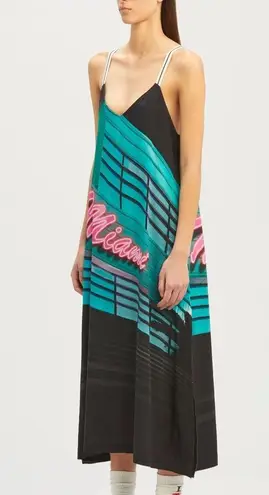 Palm Angels Miami track straps midi dress