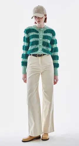 ZARA  Open Knit Textured Cardigan Sweater