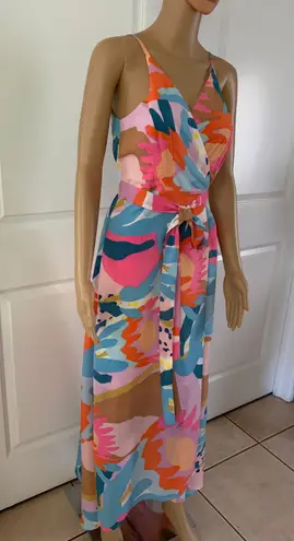 Hutch (Anthropologie) Women's Floral Wrap High-Low Maxi Dress