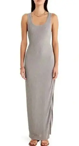 NWT RUMER Rosa Stripe Cutout Maxi Dress Seafoam Sz Large