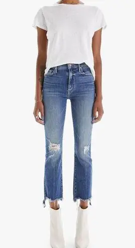 MOTHER Denim  The Insider Crop Step Chew in Dancing on Coals Size 25