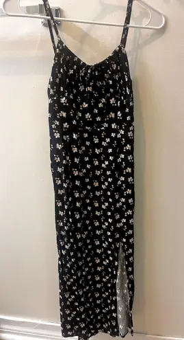 Aeropostale Long Black Floral Dress