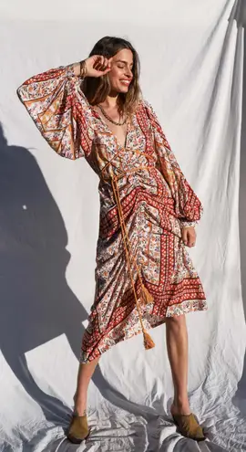 Jen's Pirate Booty Jen’s Pirate Booty Boho Roma La Perouse Dress in Roma Gold Size Medium