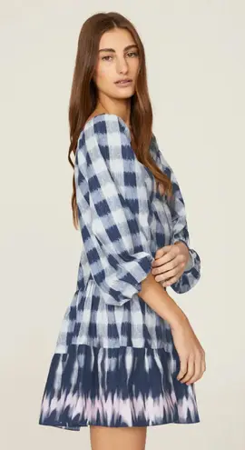 Sachin + Babi Kyle Check-Print Cutout Dress - Size Large Boho Chic Girly NWOT