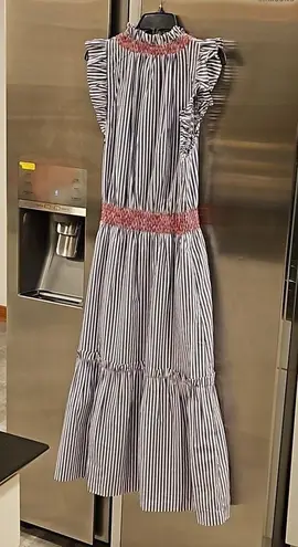 đź’•CLARE V. ANTHROPOLOGIEđź’• Joelle Dress ~ Lilac Striped Print Large L NWT Purple