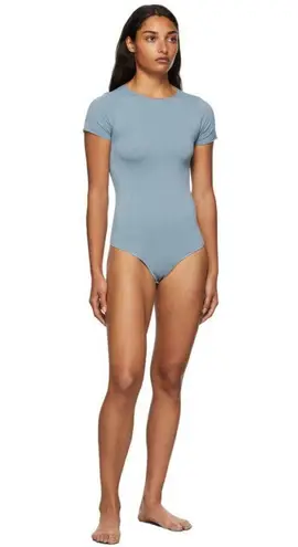 SKIMS Essential T-Shirt Thong Bodysuit in Arctic Size 4X/5X