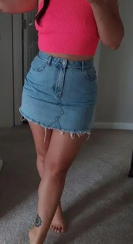 Perfect blue denim skirt M size Size M