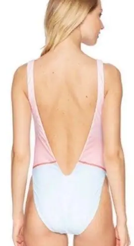 The Bikini Lab Pineapple One Piece NWT Pink Blue