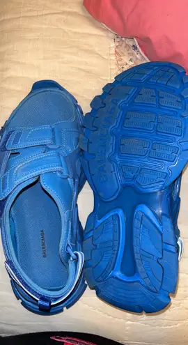 Balenciaga Slides Embossed Leather