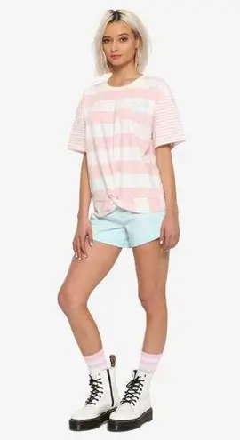 Her Universe Disney The Little Mermaid 30th Anniversary Striped Twist Front Top