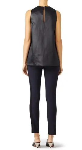 Carven Sleek Pocket Top Black Womens Size 38 US 6