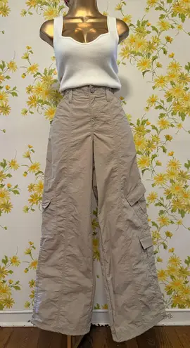 Miss Love Parachute cargo pants in beige size M