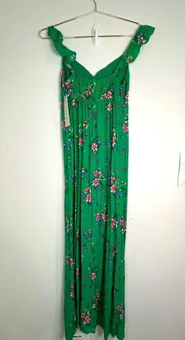 Kingston Grey Green Floral Maxi Dress